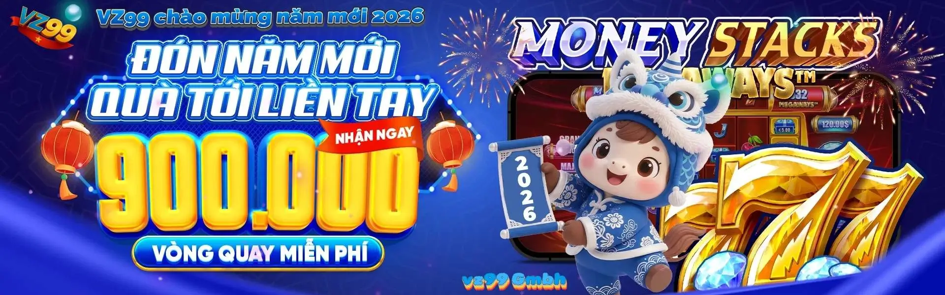 Banner vz99 chào mừng năm mới 2026